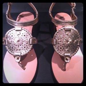 Jack Rogers block heel sandals!